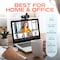 Delton C24 Webcam HD1080p With Mic, Portable Tripod & Privacy Cover For Conferencing and Video Calling DCAM24BK - alternate 4